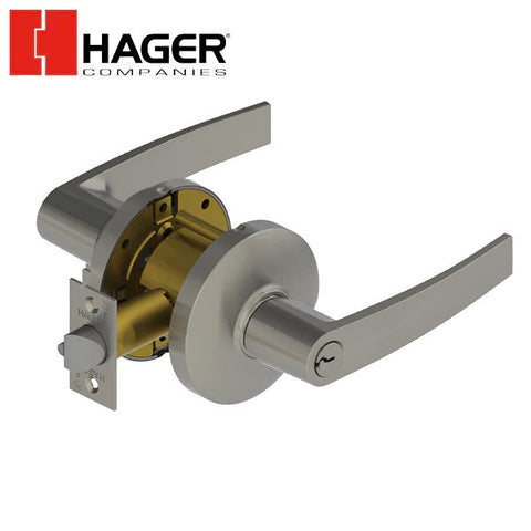 Hager - 3570 - Lever - Classroom - 2-3/4" - Optional Finish - Optional Trim - Optional Keyway