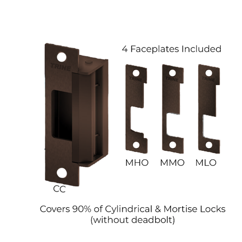 Trine - 4100 - 4-7/8” Electric Strike - One Box Solution - Fire Rated ANSI - Optional Finish - Grade 1 - UHS Hardware