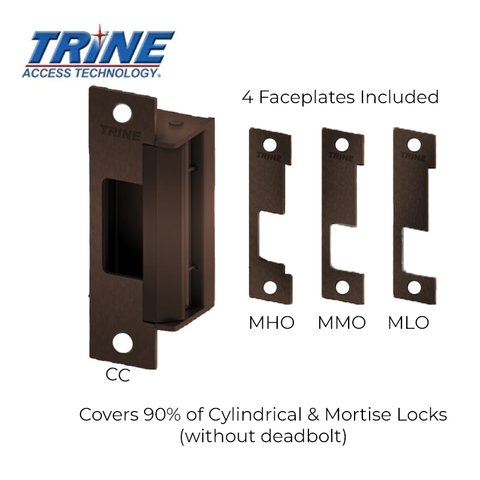 Trine - 4100 - 4-7/8” Electric Strike - One Box Solution - Fire Rated ANSI - Optional Finish - Grade 1 - UHS Hardware