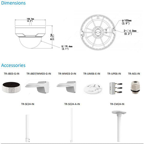 Uniview / IP Cameras / Dome / 2.8 Fixed Lens / 5MP / Smart IR / IP67 / IK10 / WDR / UNV-325SR3-DVPF28-F - UHS Hardware