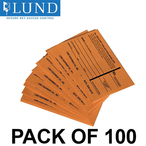 Lund - 535-A - 5" x 3" - Key Collection Envelopes (Pack of 100)