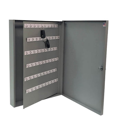 Lund - 551-F - Automotive Key Cabinet - Optional Capacity - 18 Gauge Steel - Grey Powder Coat Finish