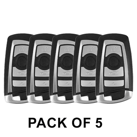 5 x 2009-2016 BMW 3 / 5 / 7 Series / 4-Button Smart Key / YGOHUF5662 / FEM / 433 MHz (AFTERMARKET) (Pack of 5) - UHS Hardware