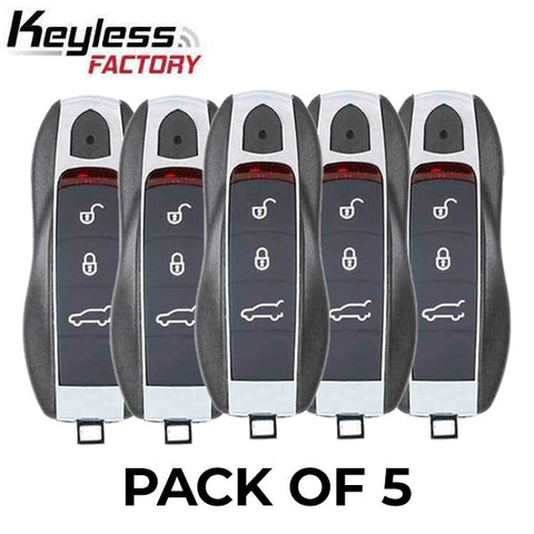 5 x 2010-2017 Porsche / 3-Button Smart Key / KR55WK50138 / Porsche Entry System / 315 MHz (AFTERMARKET) (Pack of 5)