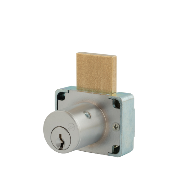 Olympus - 200M - Drawer Deadbolt Lock - MRI Series - Optional Cylinder Length - Standard Length Bolt - Satin Chrome - Optional Keying - Grade 1 - UHS Hardware