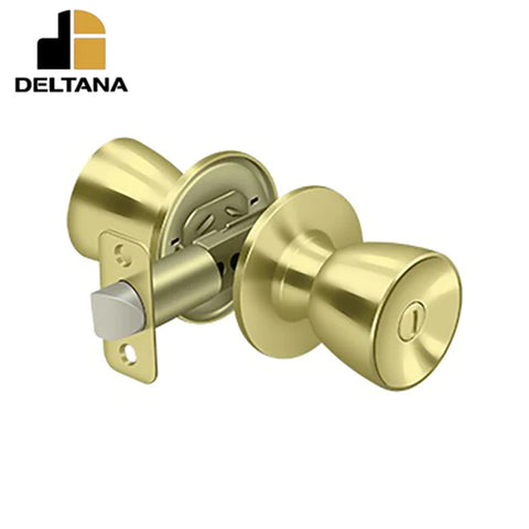 Deltana - St. Thomas Knob Privacy - 2-3/8" Backset - 1-3/8" - 2" Door Thickness - Universal Handing - Optional Finish