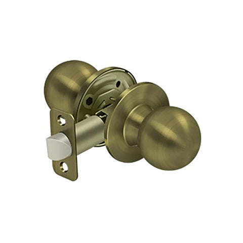 Deltana - Round Knob Passage - 2-3/8" Backset - 1-3/8" - 2" Door Thickness - Universal Handing