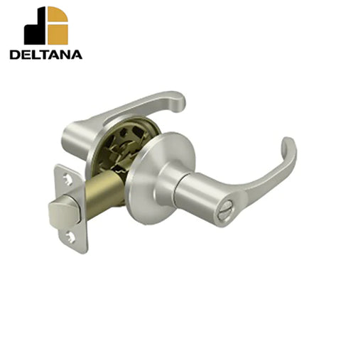 Deltana - Manchester Lever Privacy - 2-3/8" Backset - 1-3/8" - 2" Door Thickness - Universal Handing - Optional Finish