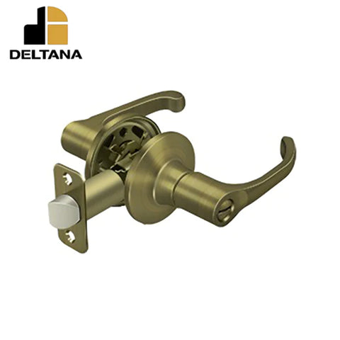 Deltana - Manchester Lever Privacy - 2-3/8" Backset - 1-3/8" - 2" Door Thickness - Universal Handing - Optional Finish