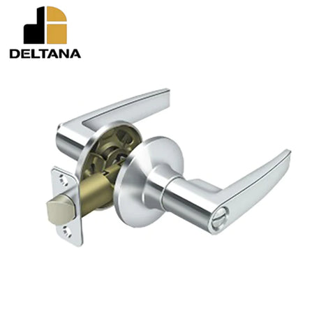 Deltana - Morant Lever Privacy - 2-3/8" Backset - 1-3/8" - 2" Door Thickness - Universal Handing - Optional Finish