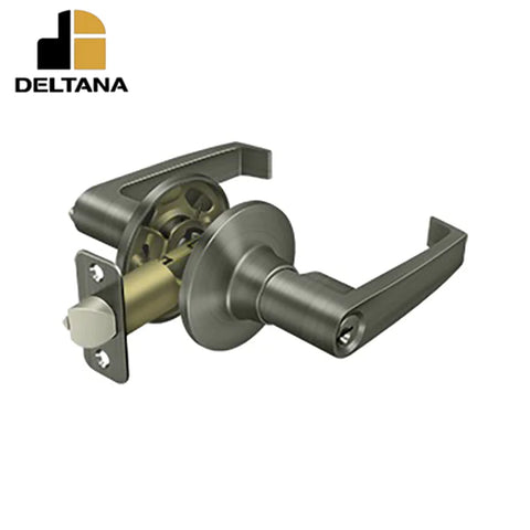 Deltana - Linstead Lever Entry - 2-3/8" Backset - 1-3/8" - 2" Door Thickness - Universal Handing - Optional Finish