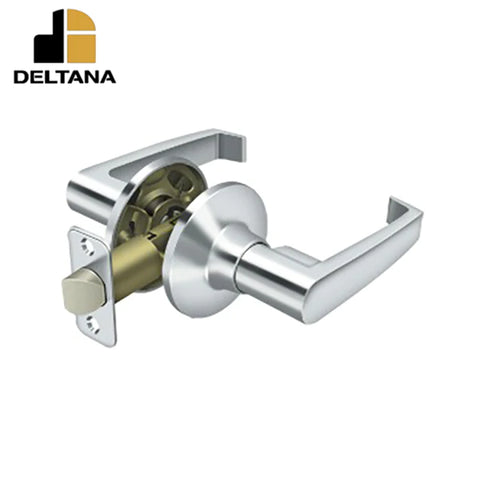 Deltana - Linstead Lever Passage - 2-3/8" Backset - 1-3/8" - 2" Door Thickness - Universal Handing - Optional Finish