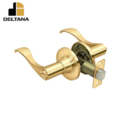 Deltana - Savanna Lever Privacy - 2-3/8" Backset - 1-3/8" - 2" Door Thickness - Left Handed - Optional Finish