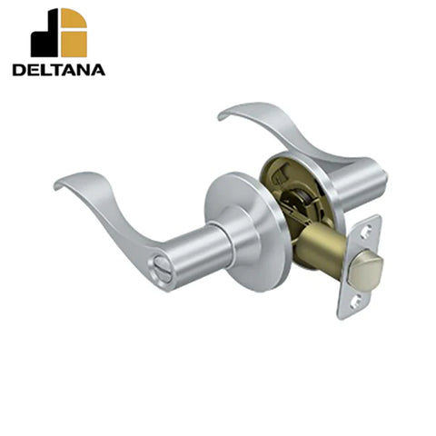 Deltana - Savanna Lever Privacy - 2-3/8" Backset - 1-3/8" - 2" Door Thickness - Left Handed - Optional Finish