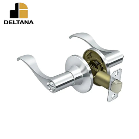 Deltana - Savanna Lever Privacy - 2-3/8" Backset - 1-3/8" - 2" Door Thickness - Left Handed - Optional Finish