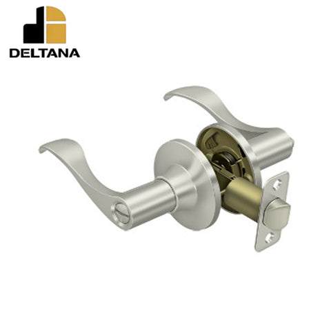 Deltana - Savanna Lever Privacy - 2-3/8" Backset - 1-3/8" - 2" Door Thickness - Left Handed - Optional Finish