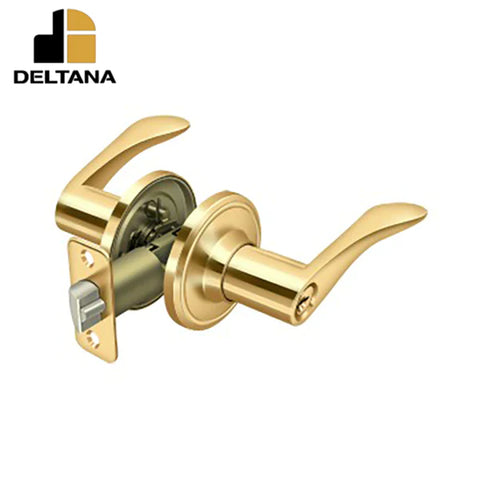 Deltana - Trelawny Lever Entry - 2-3/8" Backset - 1-3/8" - 2" Door Thickness - Right Handed - Optional Finish