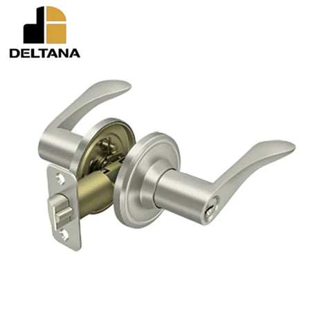 Deltana - Trelawny Lever Entry - 2-3/8" Backset - 1-3/8" - 2" Door Thickness - Right Handed - Optional Finish