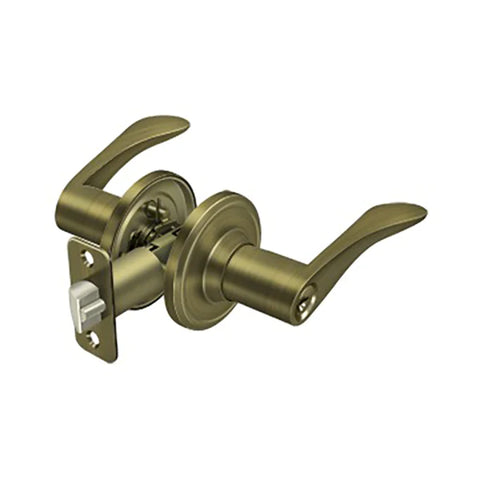 Deltana - Trelawny Lever Entry - 2-3/8" Backset - 1-3/8" - 2" Door Thickness - Right Handed - Optional Finish