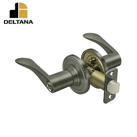 Deltana - Trelawny Lever Privacy - 2-3/8" Backset - 1-3/8" - 2" Door Thickness - Left Handed - Optional Finish