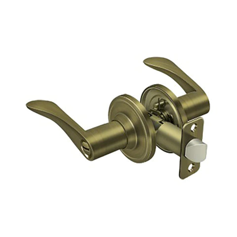 Deltana - Trelawny Lever Privacy - 2-3/8" Backset - 1-3/8" - 2" Door Thickness - Left Handed - Optional Finish