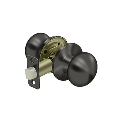 Deltana - Portland Knob Passage - 2-3/8" Backset - 1 3/8" - 1-3/4" Door Thickness - Universal Handing - Optional Finish