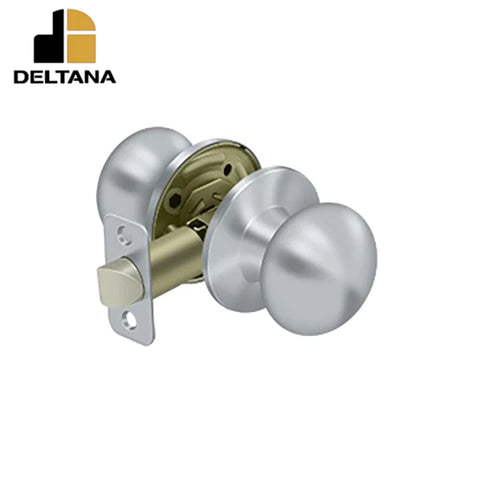 Deltana - Portland Knob Passage - 2-3/8" Backset - 1 3/8" - 1-3/4" Door Thickness - Universal Handing - Optional Finish