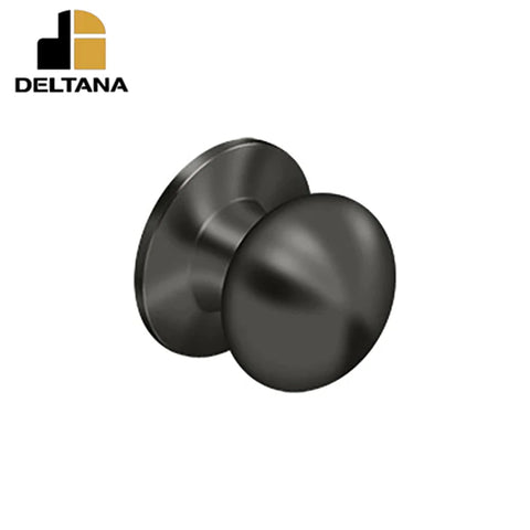 Deltana - Portland Knob Dummy - 1 3/8" - 1-3/4" Door Thickness - Universal Handing - Optional Finish