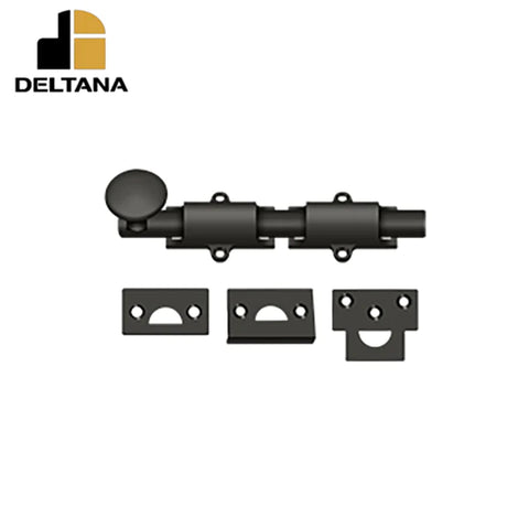 Deltana - 6" Surface Bolt - Heavy Duty - Optional Finish