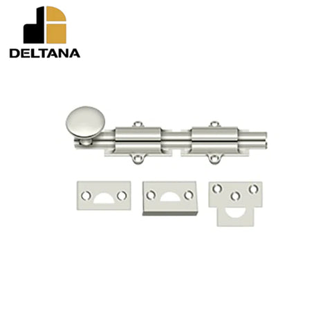 Deltana - 6" Surface Bolt - Heavy Duty - Optional Finish