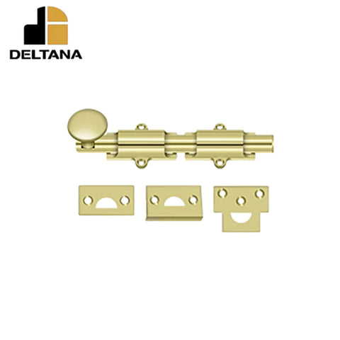 Deltana - 6" Surface Bolt - Heavy Duty - Optional Finish