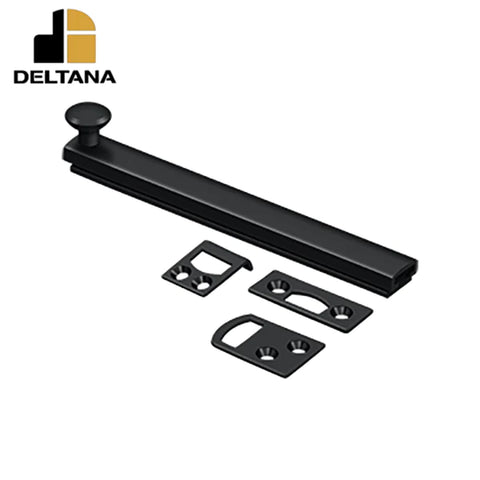 Deltana - 6" Surface Bolt - Concealed Screw - Heavy Duty - Optional Finish