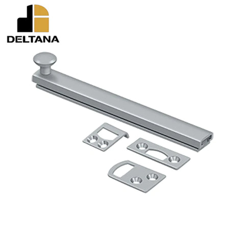 Deltana - 6" Surface Bolt - Concealed Screw - Heavy Duty - Optional Finish