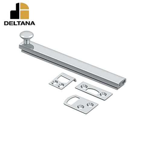 Deltana - 6" Surface Bolt - Concealed Screw - Heavy Duty - Optional Finish