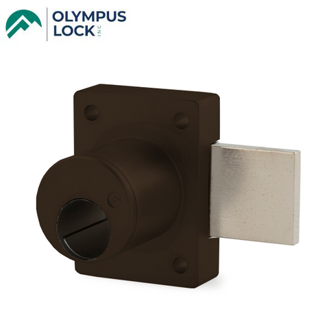 Olympus - 700LC - Cabinet Door Deadbolt Lock - Less Cylinder - Schlage Cylinder Compatible - Optional Cylinder Length - Oil Rubbed Bronze - Grade 1 - UHS Hardware