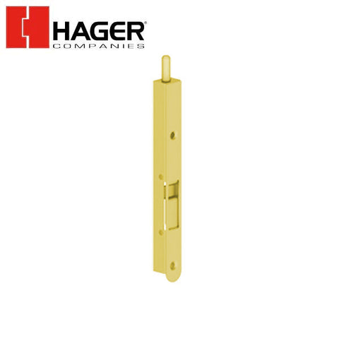 Hager - 1416 - Single Route Flush Bolt - 6 3/4" - Optional Finish