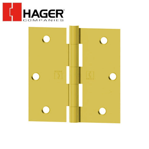 Hager - 1741 - Full Mortise - 5-Knuckle - Plain Bearing Hinges with fasteners - Optional Size - Optional Finish