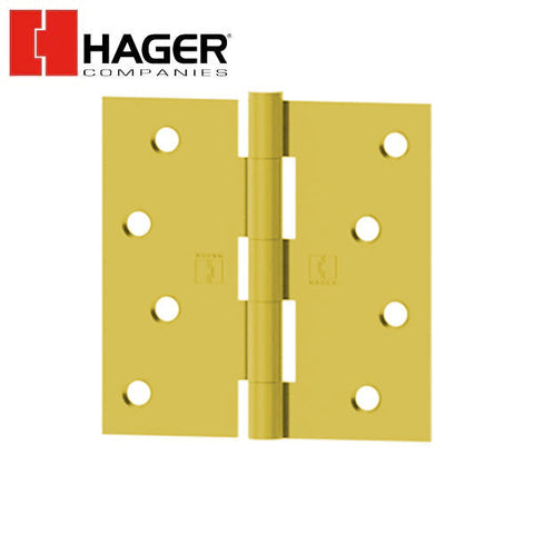 Hager - 1741 - Full Mortise - 5-Knuckle - Plain Bearing Hinges with fasteners - Optional Size - Optional Finish