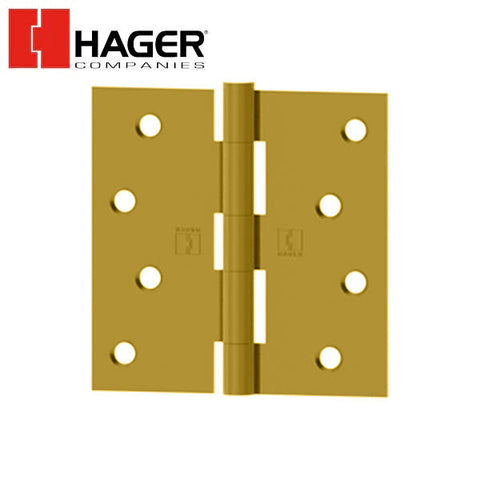 Hager - 1741 - Full Mortise - 5-Knuckle - Plain Bearing Hinges with fasteners - Optional Size - Optional Finish