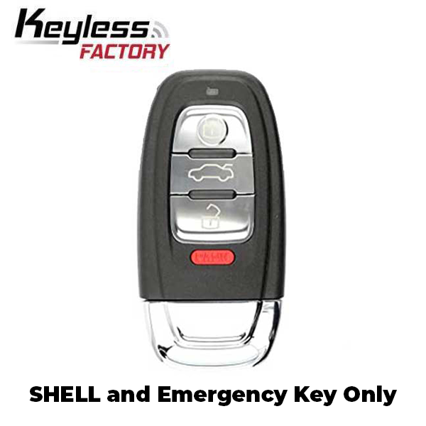 2008-2012 Audi / 4-Button Smart Key SHELL for IYZFBSB802 (SKS-AU-802) - UHS Hardware