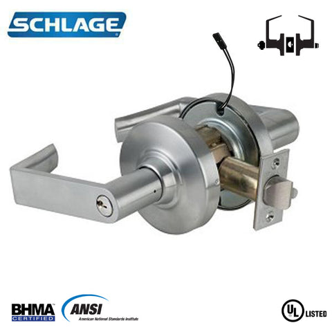 Schlage - ND80PDEU - ND Wired Electrified Lever Lock - Rhodes Lever- 24V AC/DC - Storeroom - Grade 1 - UHS Hardware