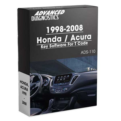 Advanced Diagnostics - ADS110 - 1998 to 2008 Honda / Acura Key Programming Software For T Code - Category A - UHS Hardware