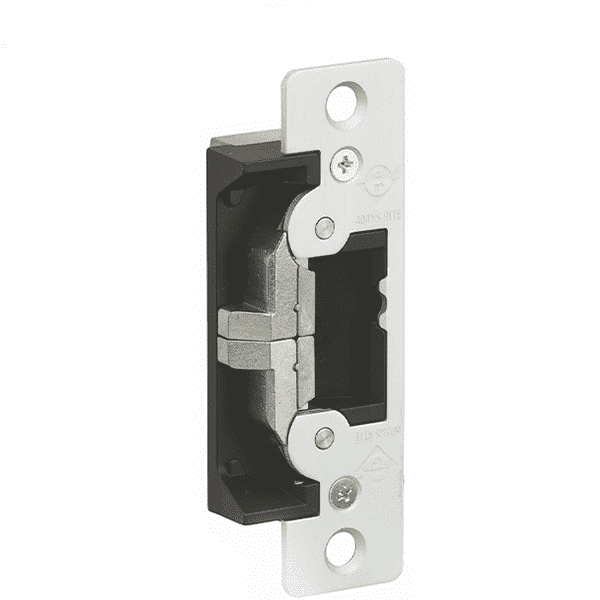 Adams Rite - 7400 - Electric Strike for Adams Rite or Deadlatches or Cylindrical Locks - 1/2" to 5/8" Latchbolt  - Satin Stainless - Fail Safe/Fail Secure - 1-1/4" x 4-7/8" - Flat Radius Plate - 12/24 VDC - UHS Hardware