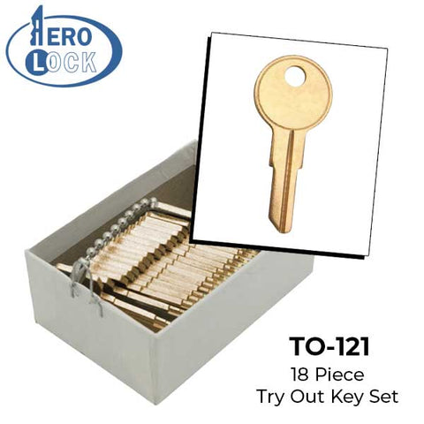 AeroLock - TO-121 - Sea Ray/Mastercraft/Sierra Boat - Ignition Try-Out Key  Set - Y11 - 18 Keys