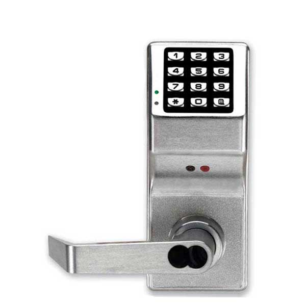 Alarm Lock DL2700IC-S US26D Pushbutton Cylindrical Door Lock