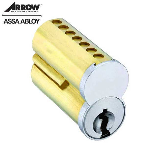 Arrow - 7100CR - Small-Format IC Core SFIC - 7 Pins - Arrow 1C - Keyed w/ Control Key - 26D - Satin Chrome - UHS Hardware