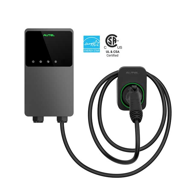 Autel - MaxiCharger AC Home 50A - EV Charger With Separate Holster - UHS Hardware