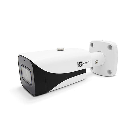 IC Realtime - AVS-4KB8012-IR / MP HD-AVS Indoor/Outdoor Mid Size Bullet Camera / Fixed 2.8mm Lens (110°) / 130 Feet Smart IR / Built-In Mic / 12VDC