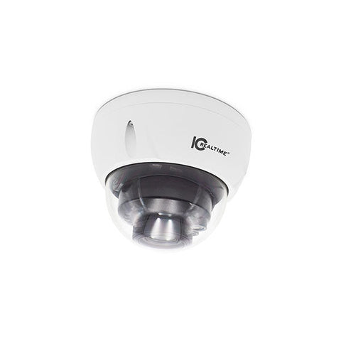 IC Realtime - AVS-D2712SL / 2MP HDAVS Indoor/Outdoor Full Size Vandal Dome Camera / I-SnIPer / 2.7-12mm Motorized Lens (95A° - 36A°) / 150 Feet Smart IR