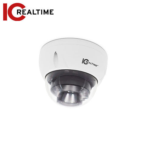 IC Realtime - AVS-D2712SL / 2MP HDAVS Indoor/Outdoor Full Size Vandal Dome Camera / I-SnIPer / 2.7-12mm Motorized Lens (95A° - 36A°) / 150 Feet Smart IR